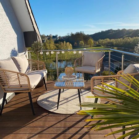 Wunderschöne Wohnung mit Blick auf die Sauer Minden  Exterior foto